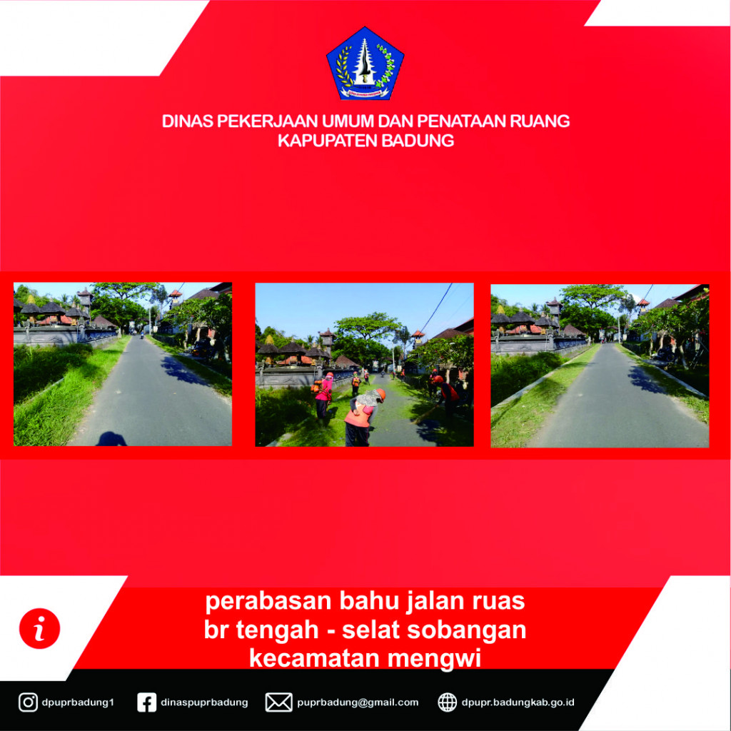 perabasan bahu jalan ruas br tengah - selat sobangan kecamatan mengwi Kabupaten Badung